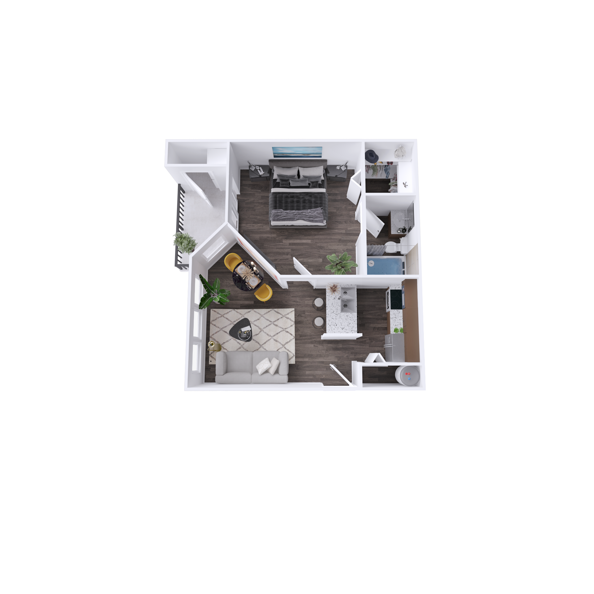 A2 Renovated - 3D Plan