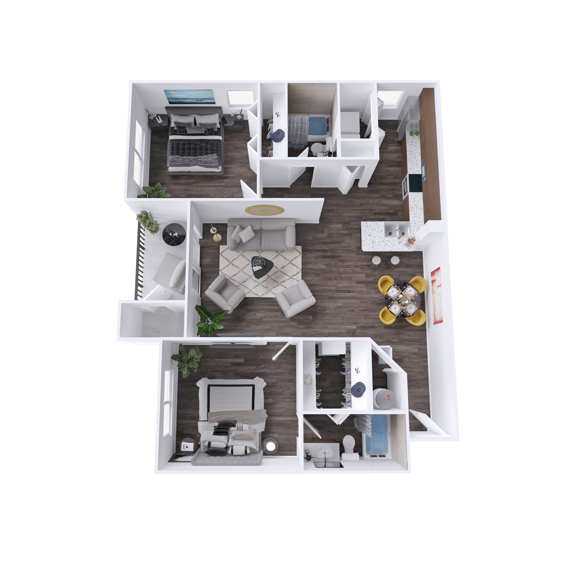 B2 Renovated - 3D Plan